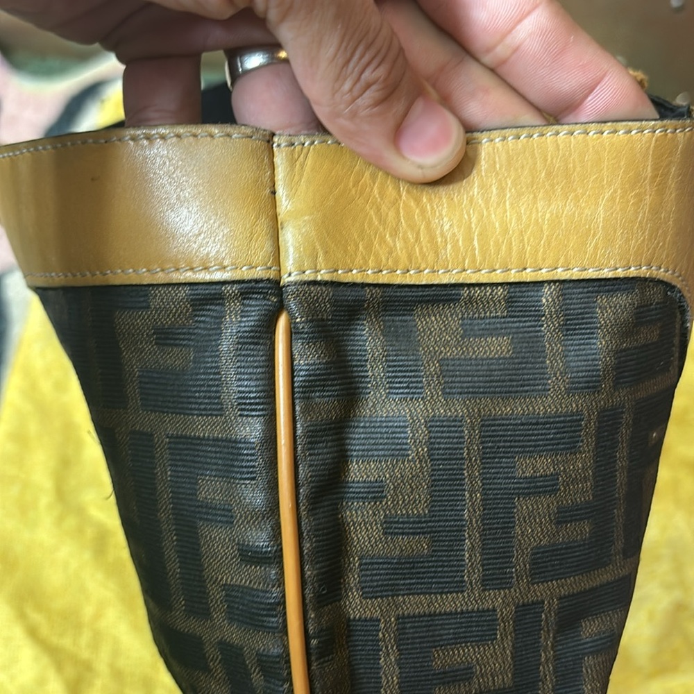 Vintage fendi zucca fold over shopper tote bag - Picture 10 of 16